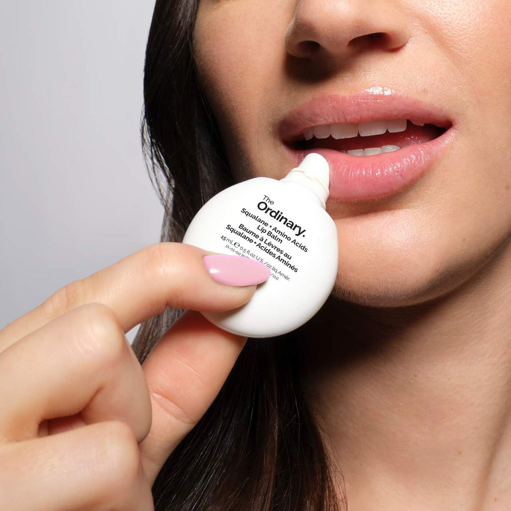 The Ordinary  Squalane + Amino Acids Hydrating Lip Balm, for Lips, Elbows, and Cuticles