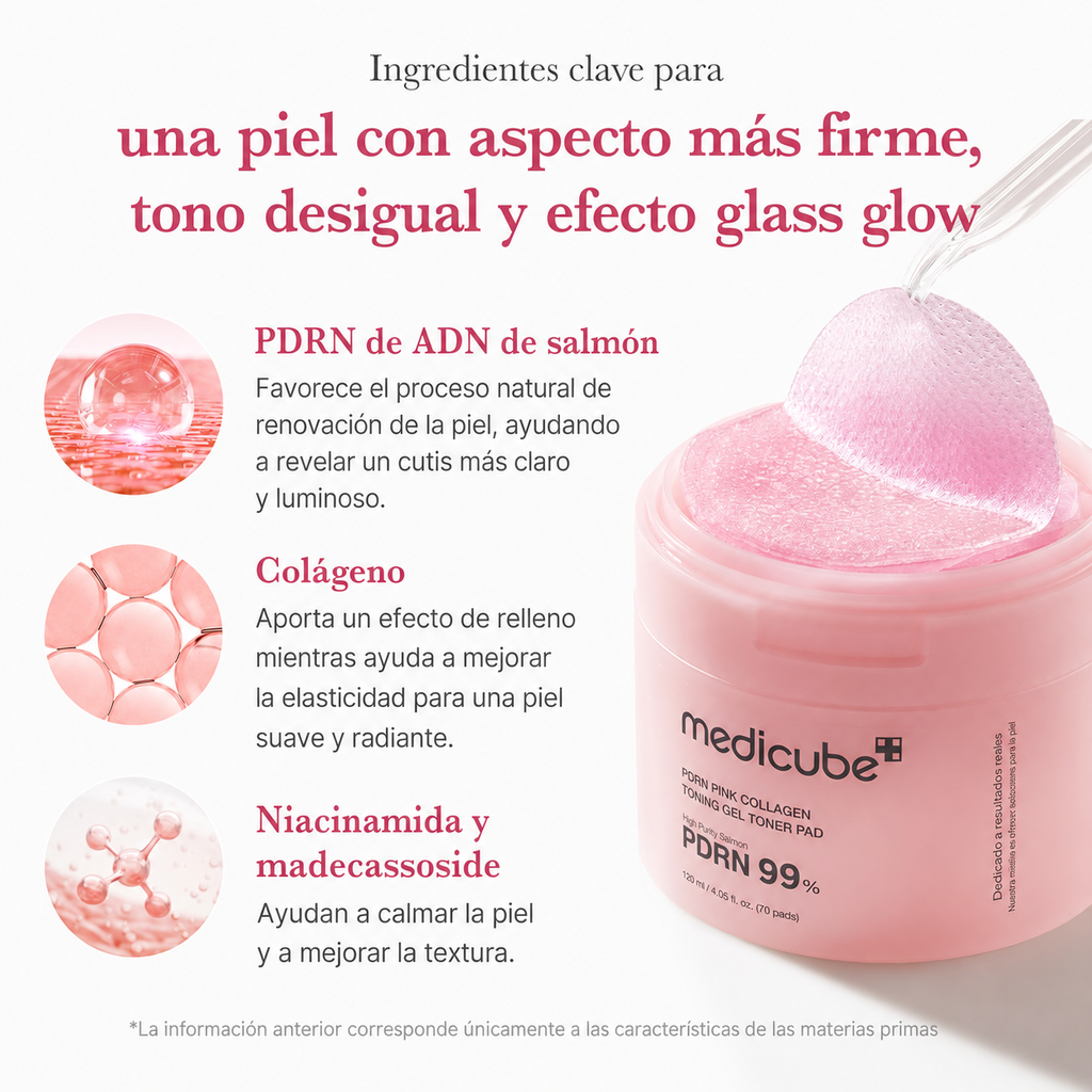 Medicube Toner Pads Salmon DNA PDRN Pink Collagen Jelly Pad