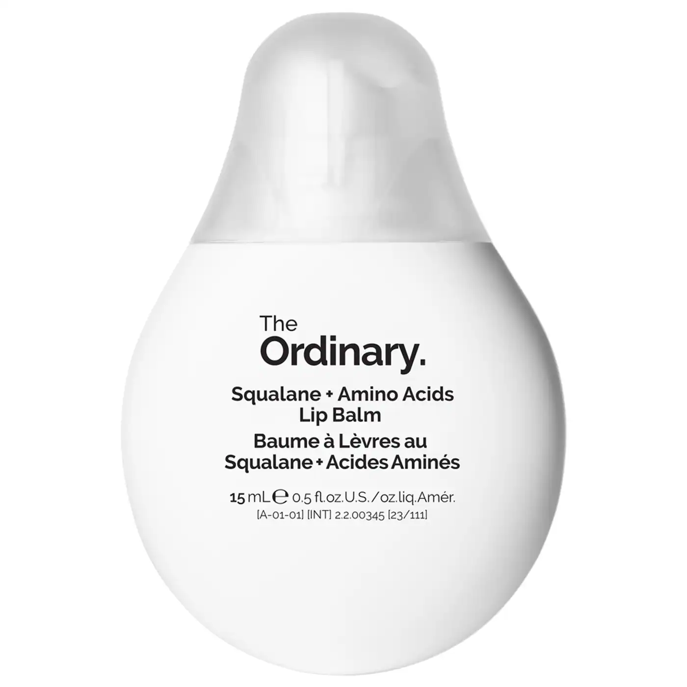 The Ordinary  Squalane + Amino Acids Hydrating Lip Balm, for Lips, Elbows, and Cuticles